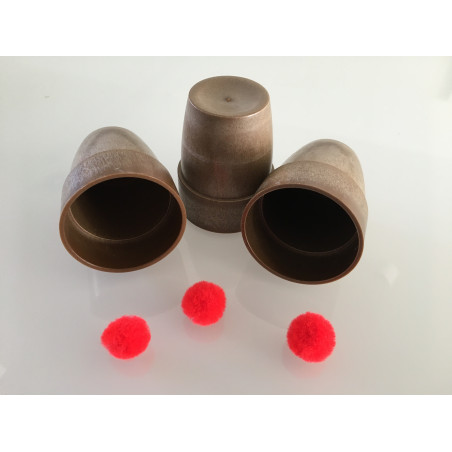 MAGIC-LANDES - Cups & Balls (façon bois)