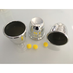MAGIC-LANDES - Cups & Balls (grand modele) (façon alu)