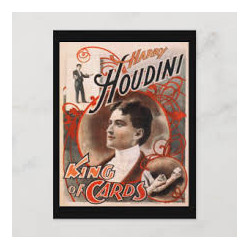 MAGIC-LANDES - Affiche Houdini King Of Cards