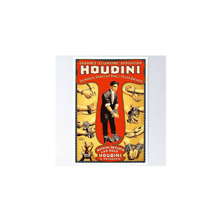 MAGIC-LANDES - Affiche Houdini Handcuff King