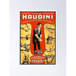 MAGIC-LANDES - Affiche Houdini Handcuff King